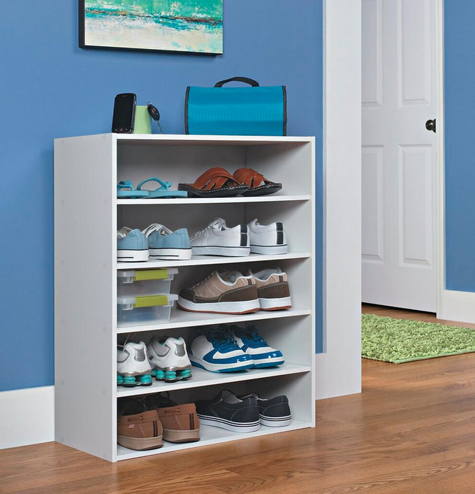 Compact Shoe Rack Organizer | Small Space-Saving Shoe Storage Shelf