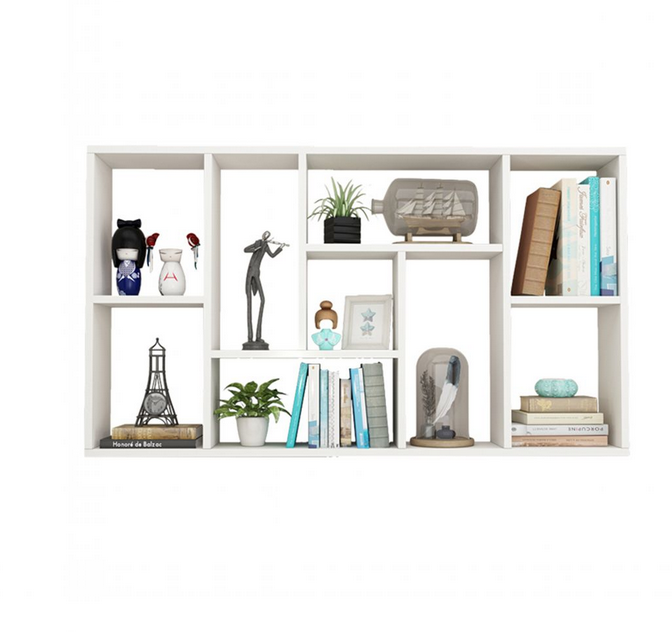 Wall Mounted Floating Bookshelf – Modern Decorative Storage Rack for Living Room & Office